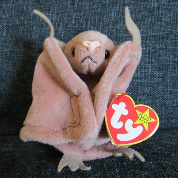TY Beanie Baby BATTY (TAG ERRORS – RETIRED! RARE!)